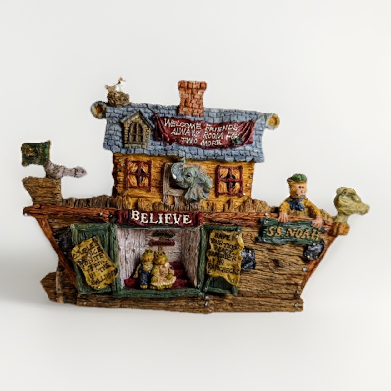 Vintage Boyds Bears, “S.S. Noah…The Ark” Collectable Figuire – New