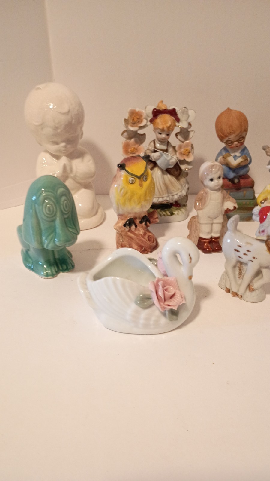 Lot of 18 Collectible Vintage Porcelain Figurines Various Known Brands