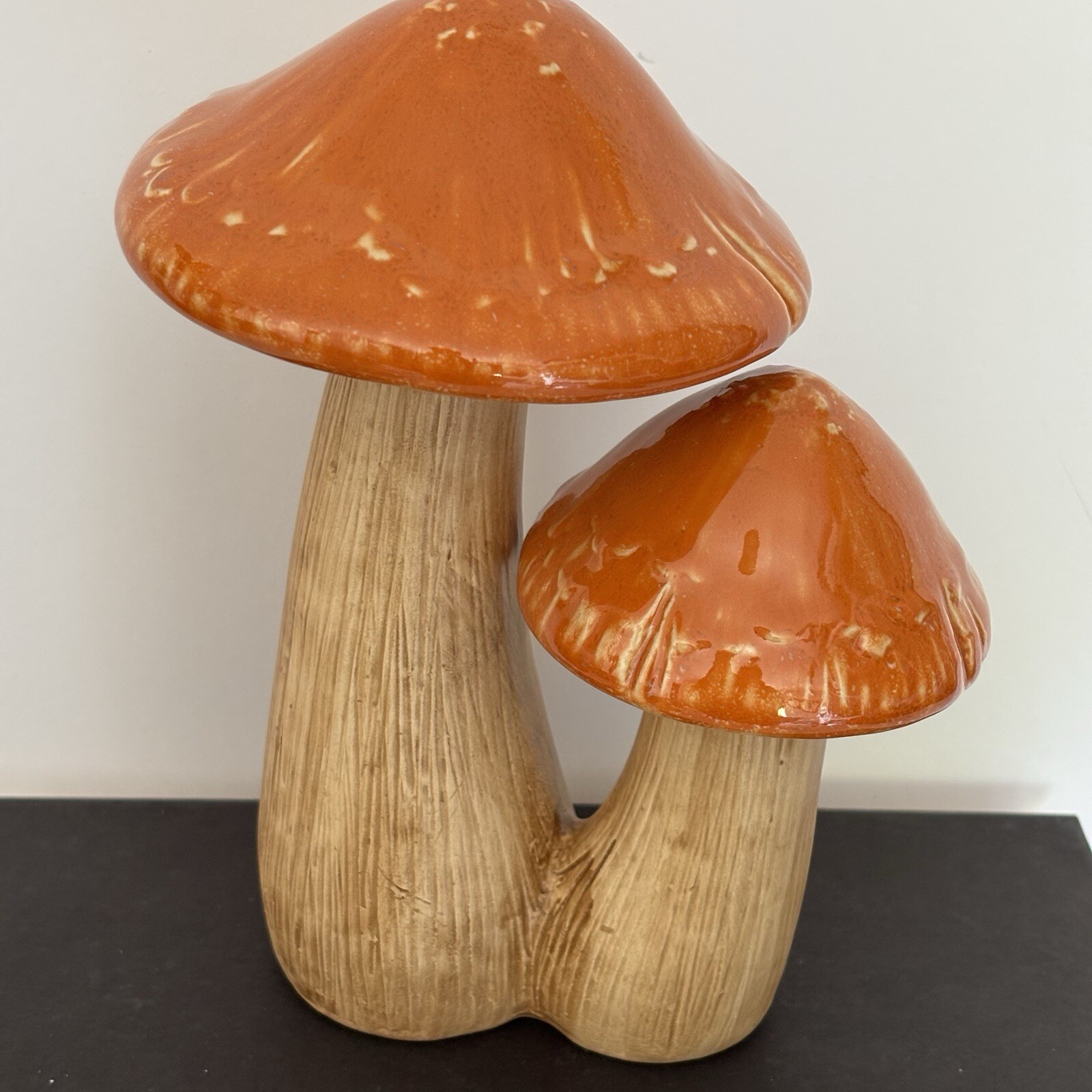 Ceramic Mushrooms 8 “ Tall Boho Garden Decor