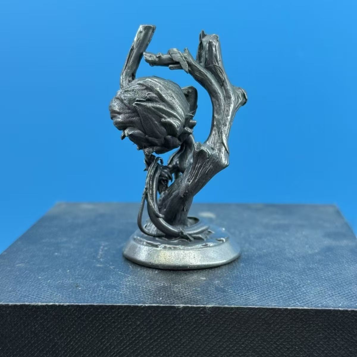 Miniature Bronze Dryad Tree Nymph Figurine Handmade Fantasy Art Sculpture