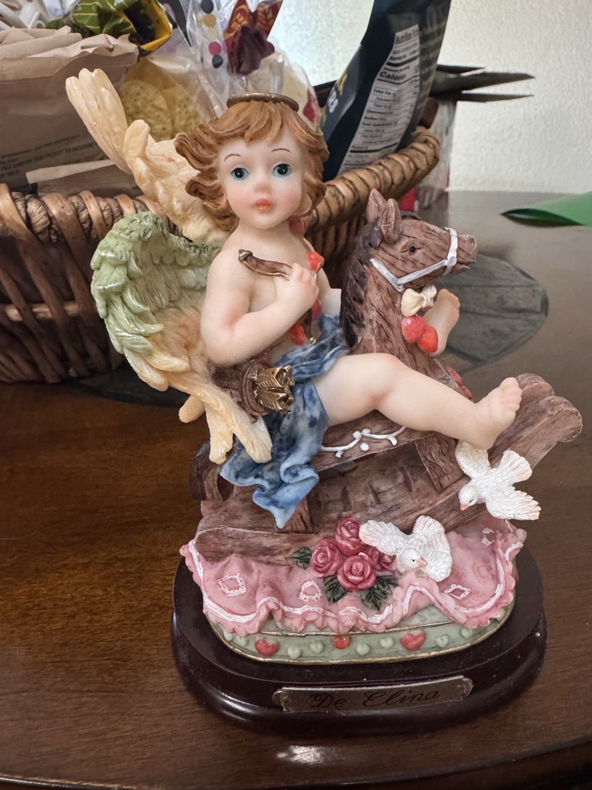 Turtle King Corp “De Elina” Angel on Rocking Horse