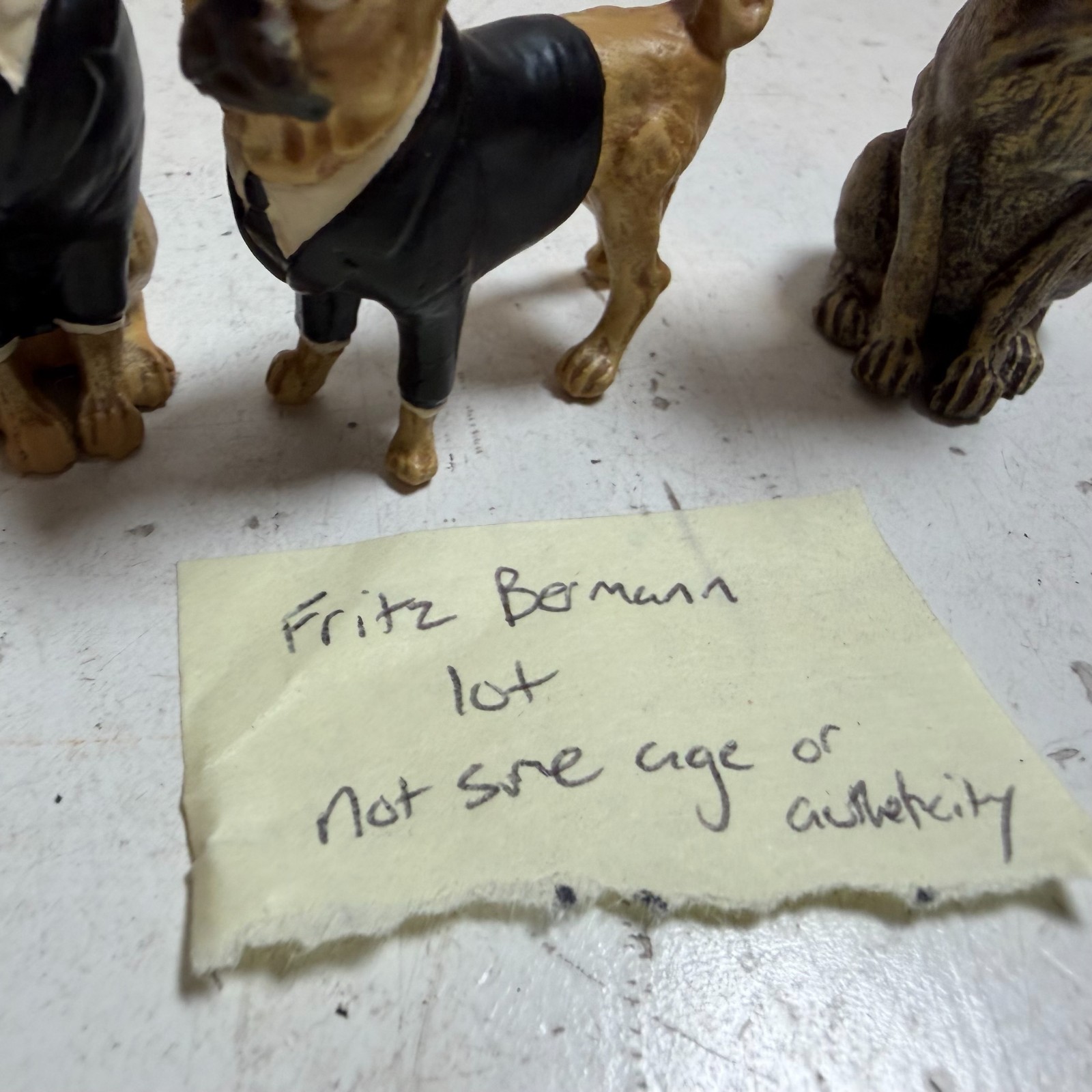 Vintage Miniature Pug Portable Tabletop Retro Dog Figurines – Lot of 3