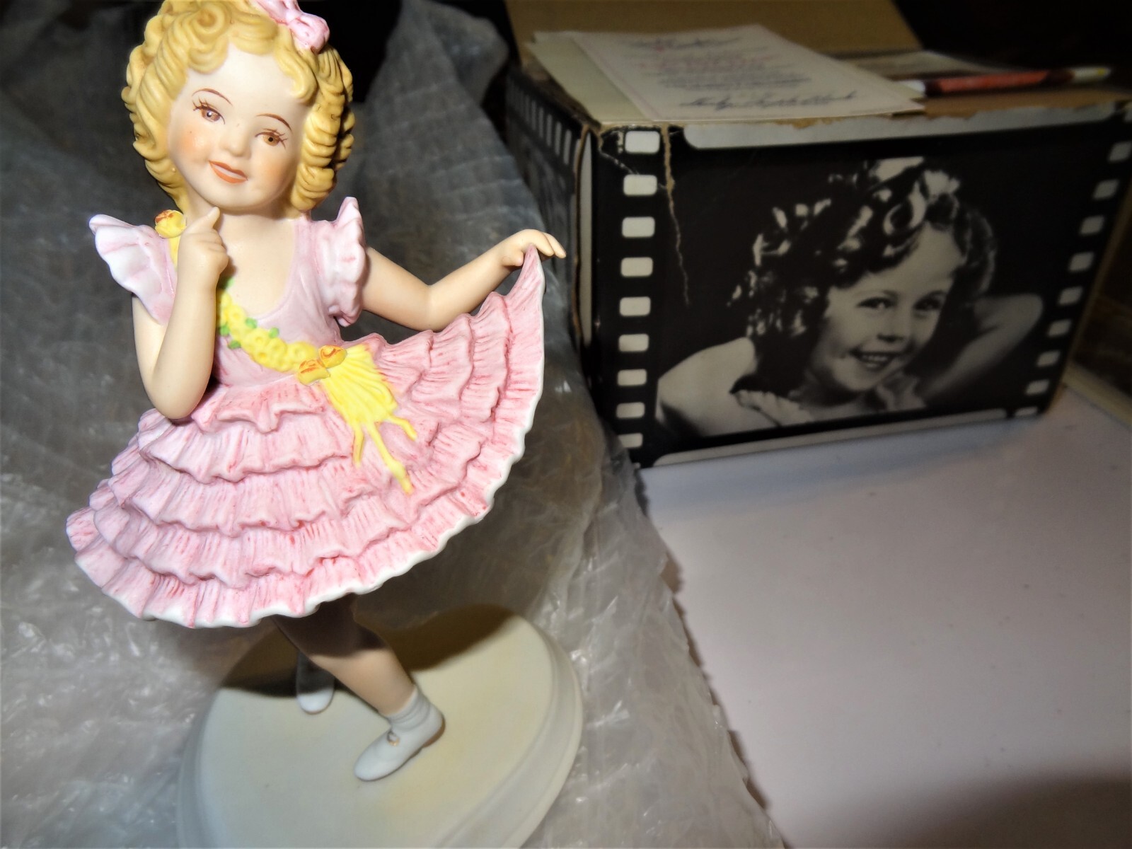 Shirley Temple Porcelain Figurine Baby Take a Bow Limited Edition Hand Signed