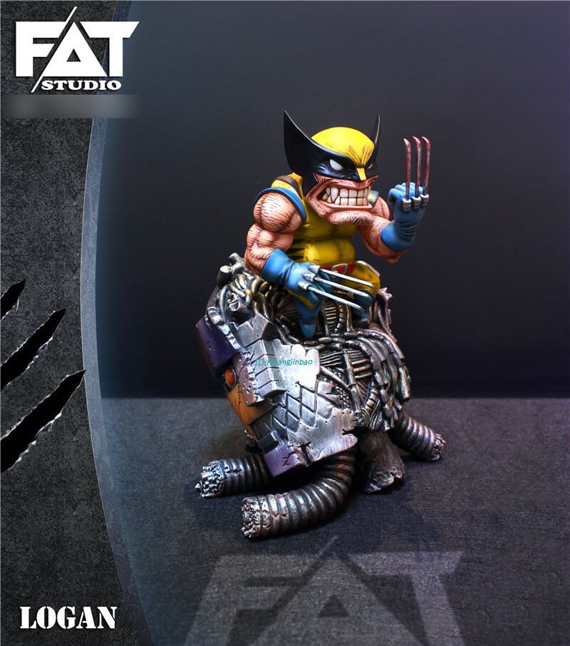 FAT Studio Fat Wolverine Statue 27cmH Painted Model In Stock Resin Figure Hero