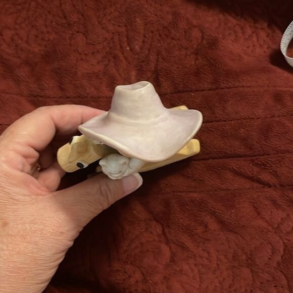 Vintage Homco Figurine Little Girl Cowgirl Rocking Horse 1417 Child Western