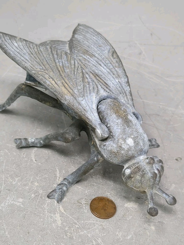 Lord Of The Brass Fly Sculpture Large 8in Insect Figure Horror Sci Fi Decor