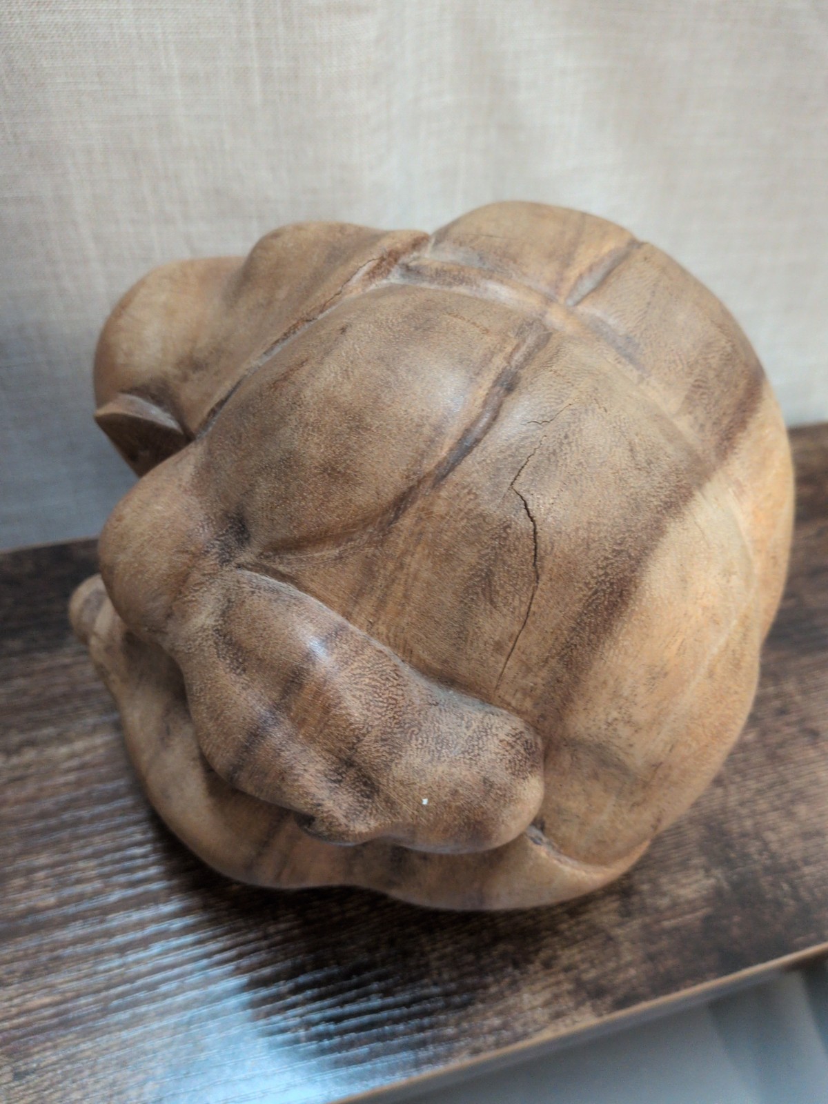 Sacred Weeping Buddha Sculpture Figurine Statue Yogi Solid Wood