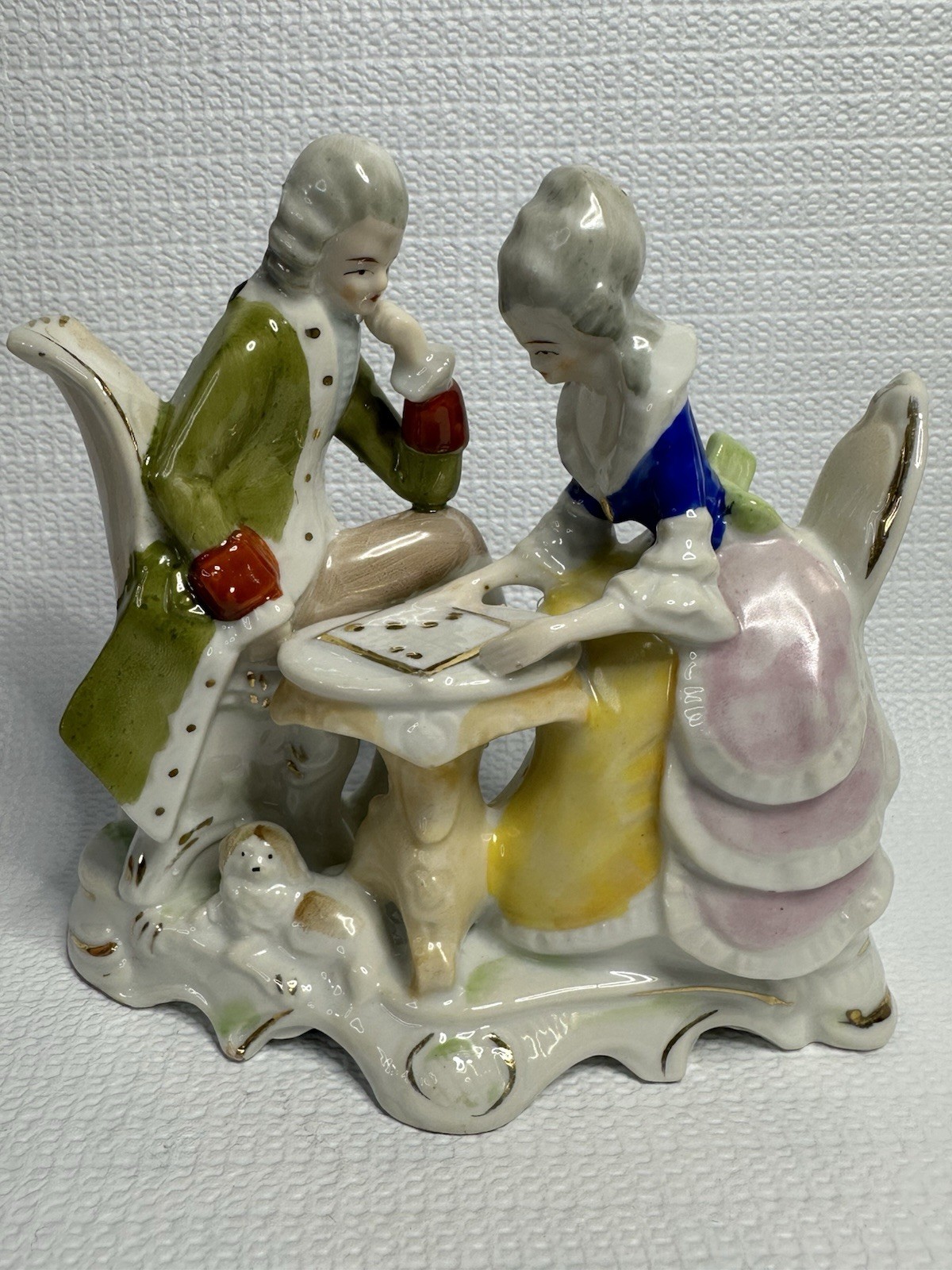 Antique Gräfenthal Porcelain Figurine Baroque Ornate Romantic Lovers Collectible