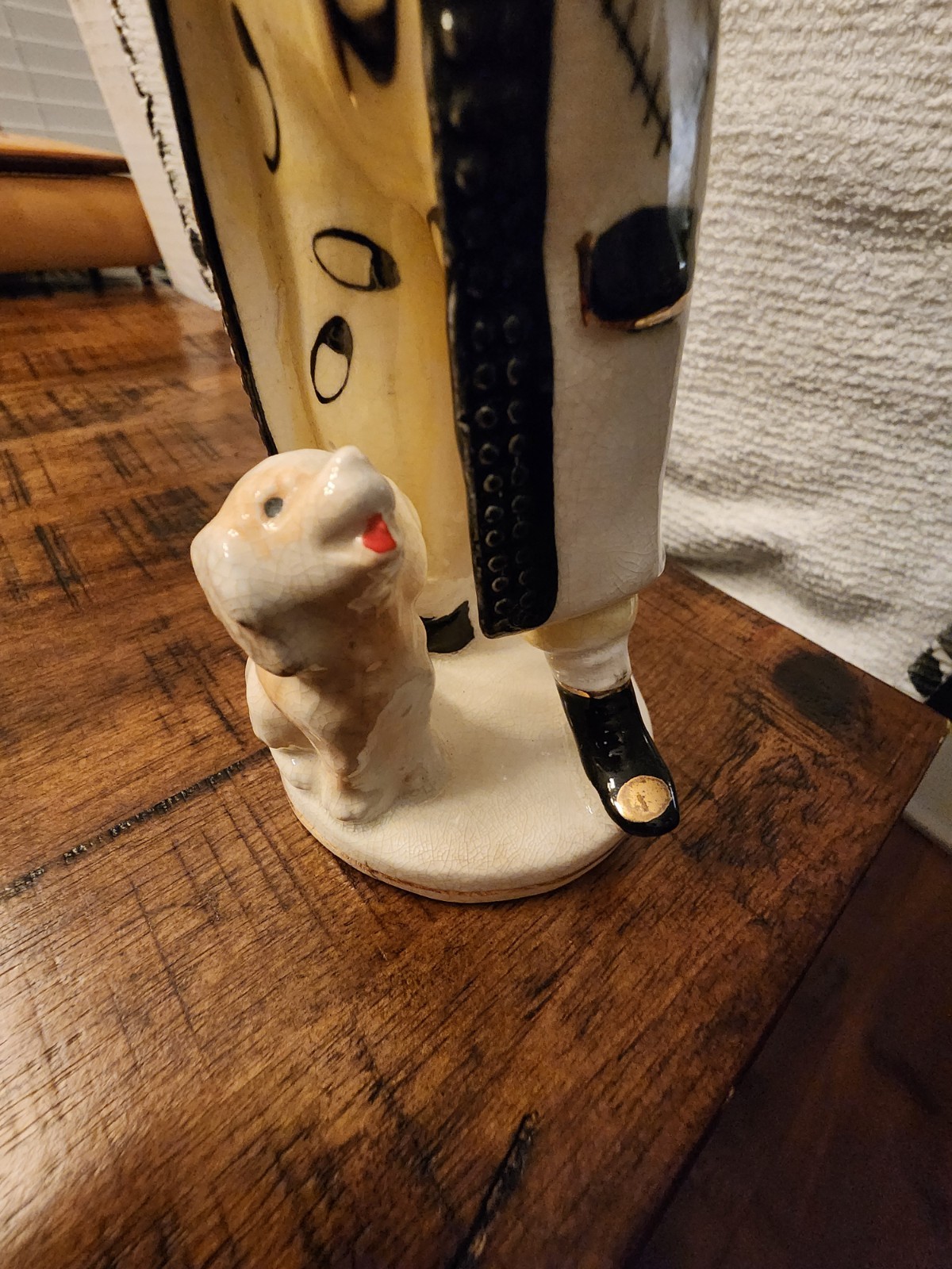Boy With Dog Figurine From China