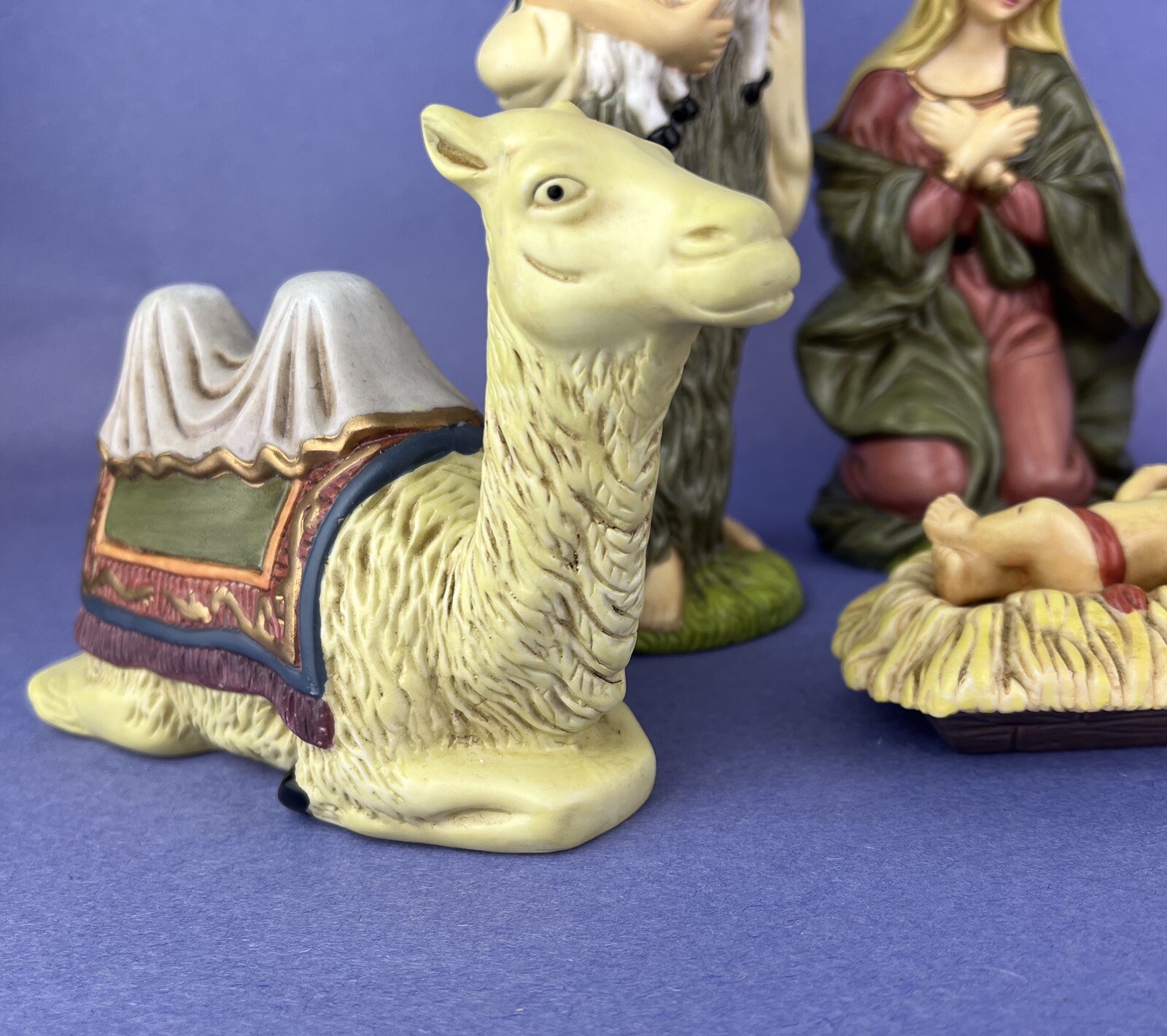 Mary Joseph Jesus Figurines Nativity Religious Christmas Decor Figures 6 Pieces