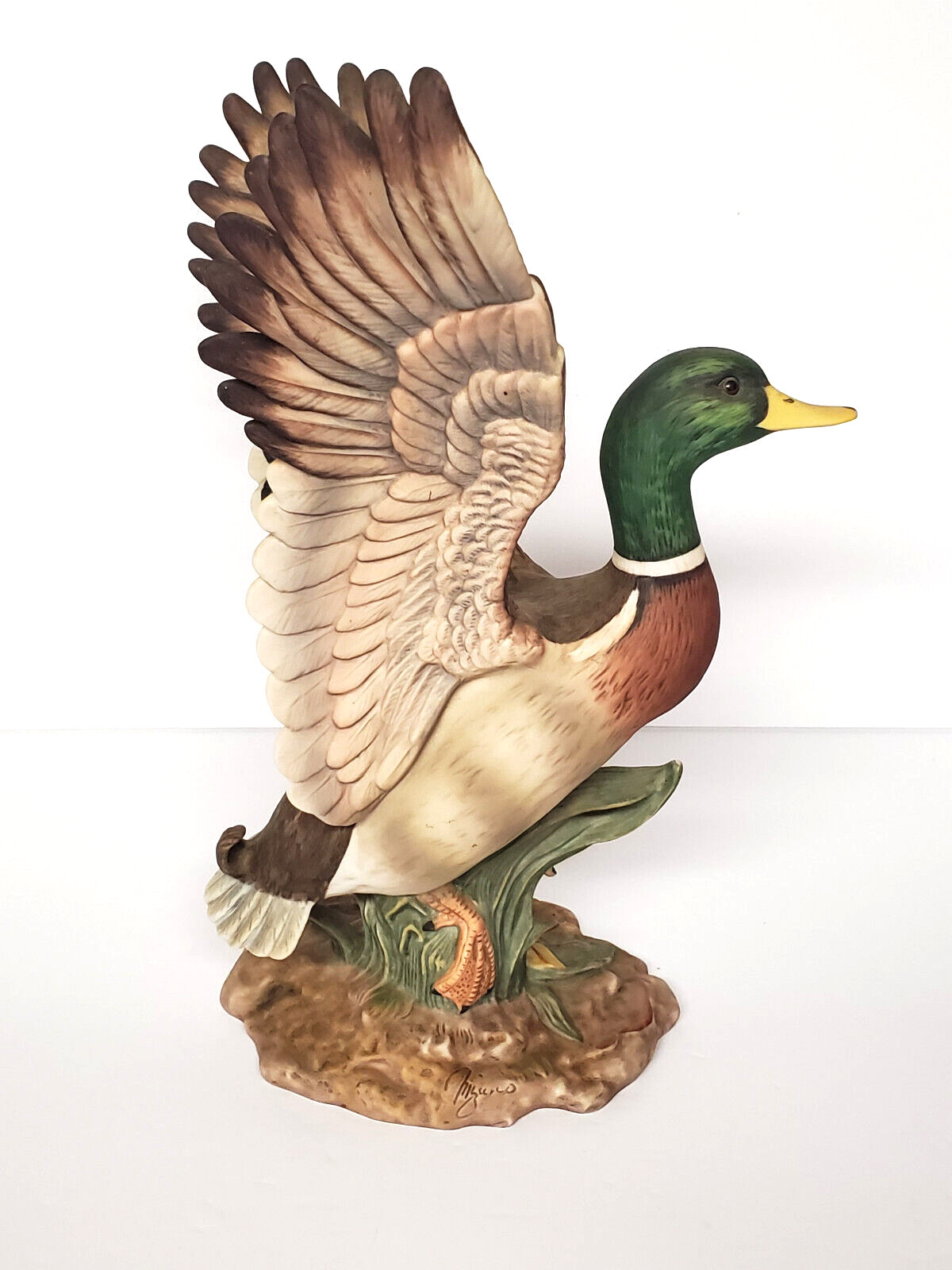 Vintage Mallard Duck 1984 Masterpiece Porcelain Homco