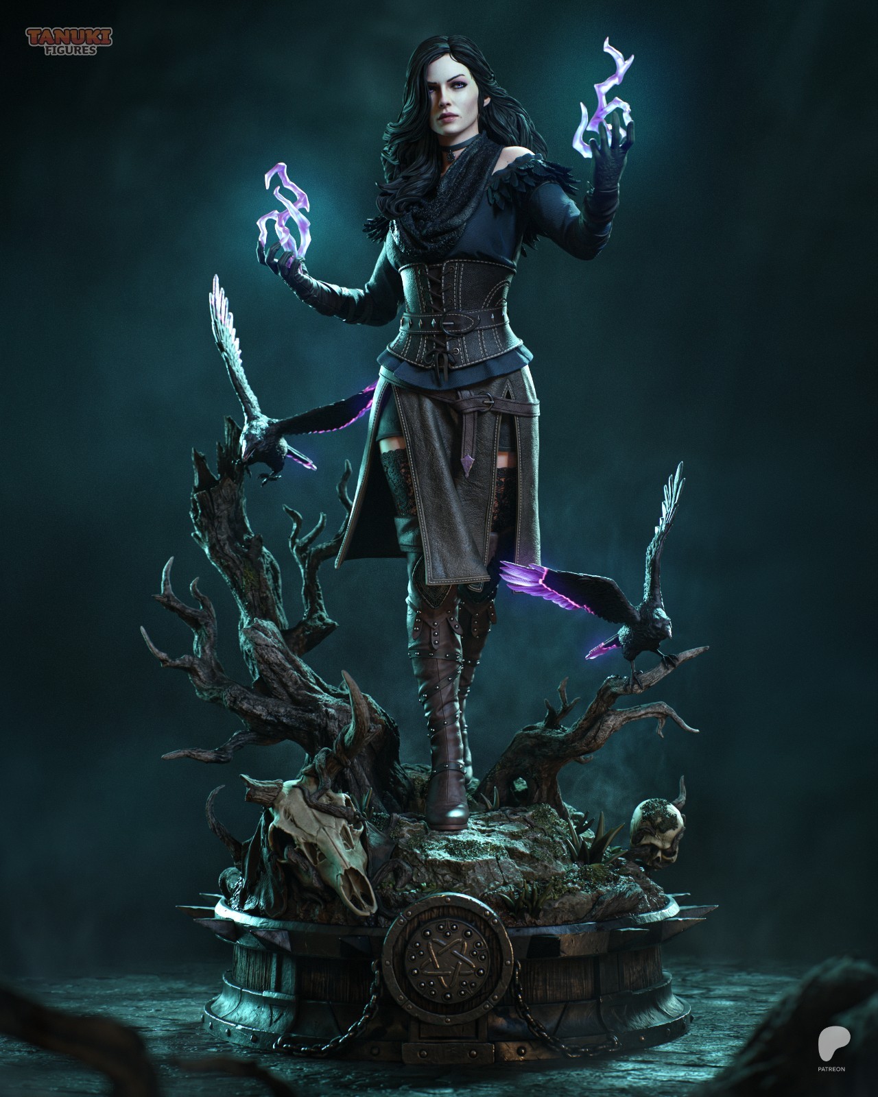 Yennefer – Witcher 1/6 Scale Figure Statue Unpainted Garage Kit Resin