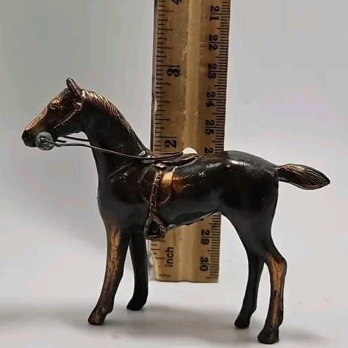Vintage Silver Plated Brown Horse Jennings Brothers Figurine