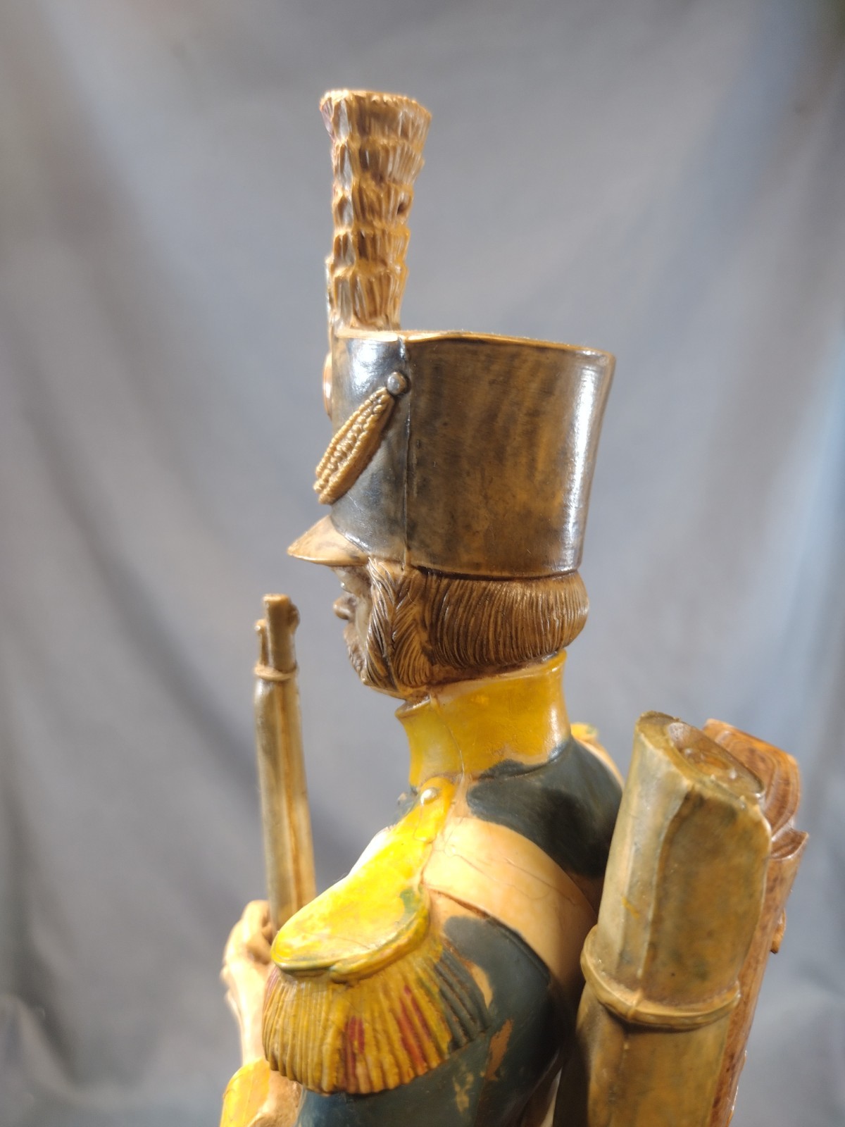 Vintage Fontanini Fusilier Italian Soldier Statue Figure Hand Painted PVC 13.5″