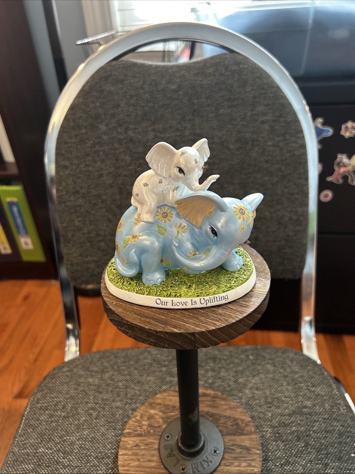 The Hamilton Collection Our Love Is Uplifting Elephant Figurine by Blake Jensen