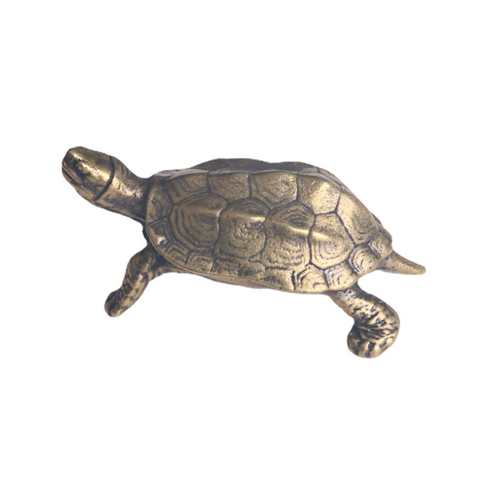 Brass Vintage Turtle Figurine Statue Home Ornaments Animal Figurines Gift USA