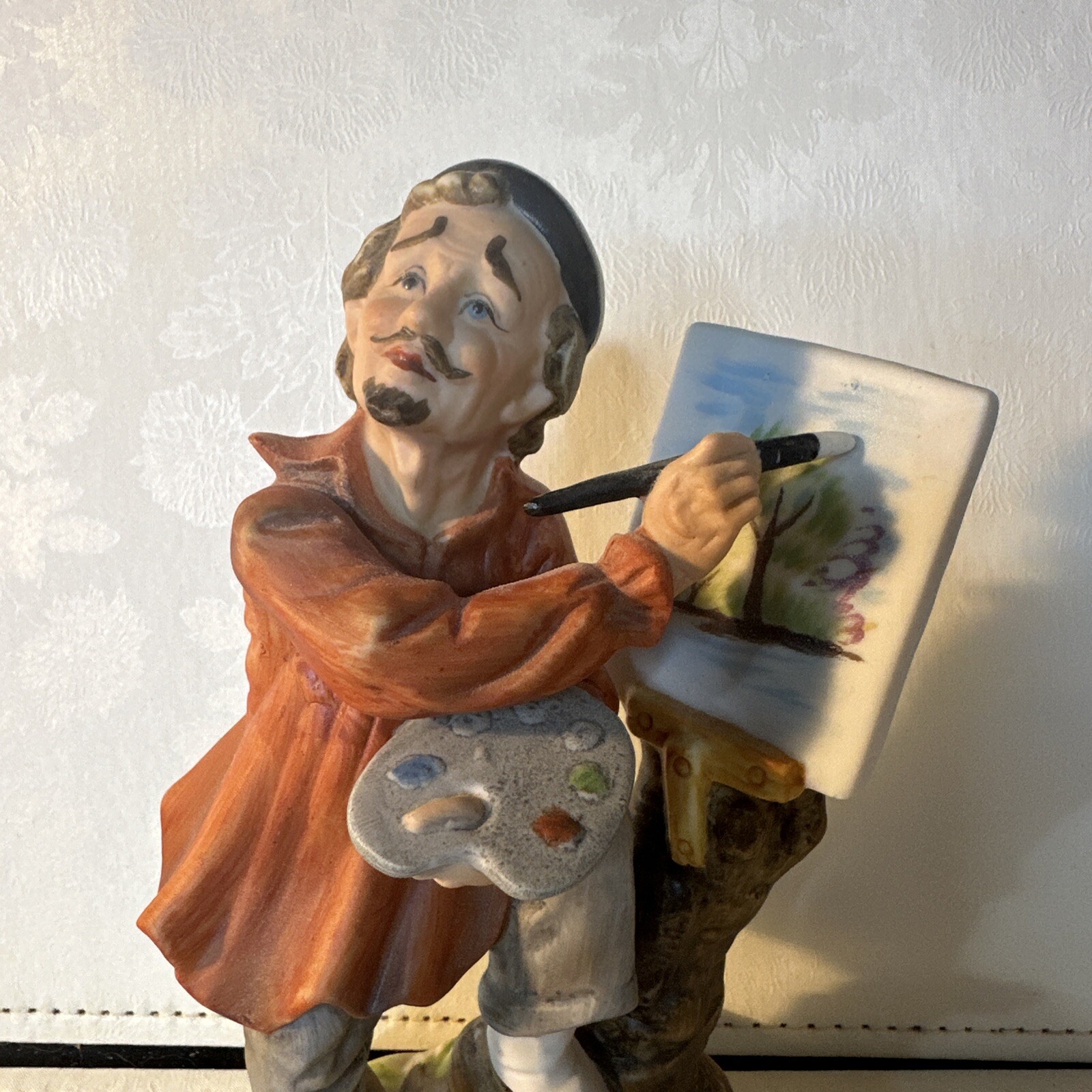 Lefton Artist Painting Frenchman En Plein Air Japan b