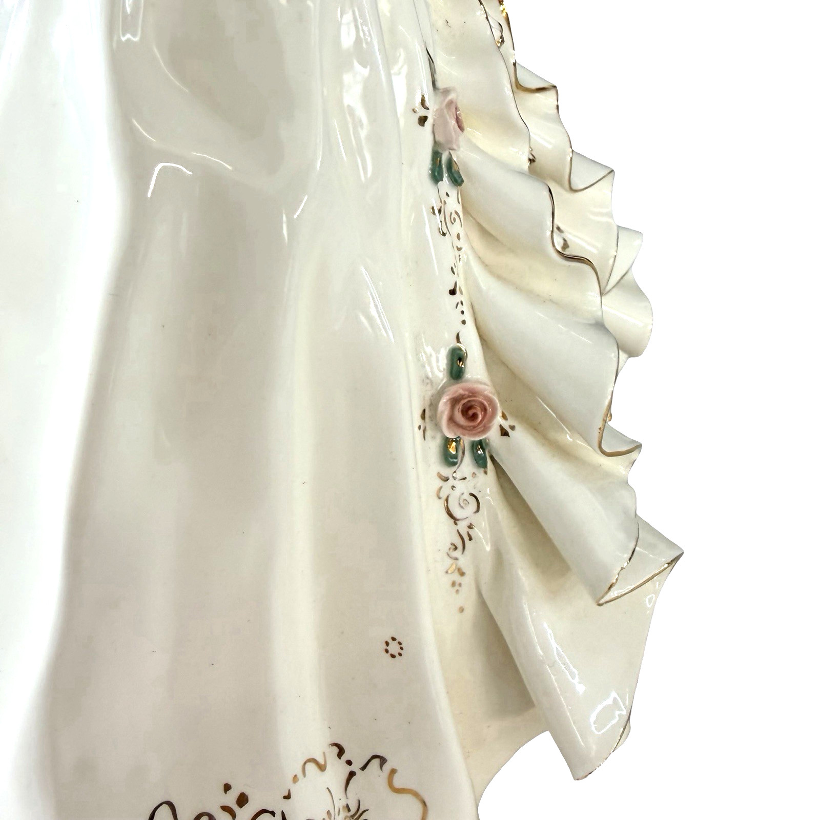 1948 Florence Ceramics Marie Antoinette Figurine Hand Painted Porcelain READ Vtg
