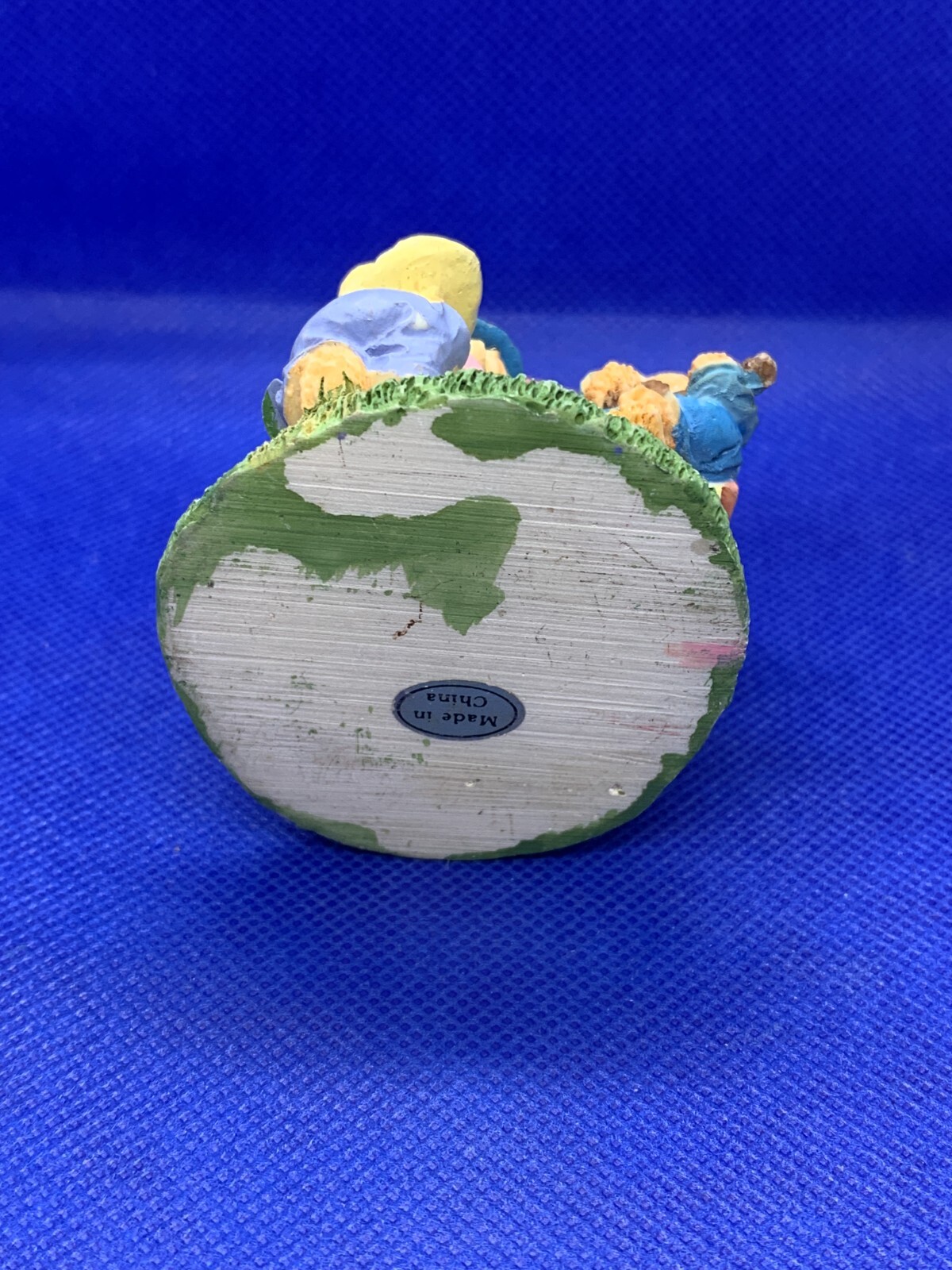 Teddy Bear Family in a Wagon Resin Figure Figurine