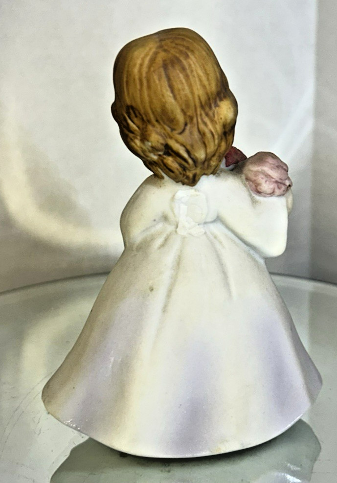 Vintage 4″ Lefton AUGUST Birthday Porcelain Figurine Hand-Painted Matte Finish