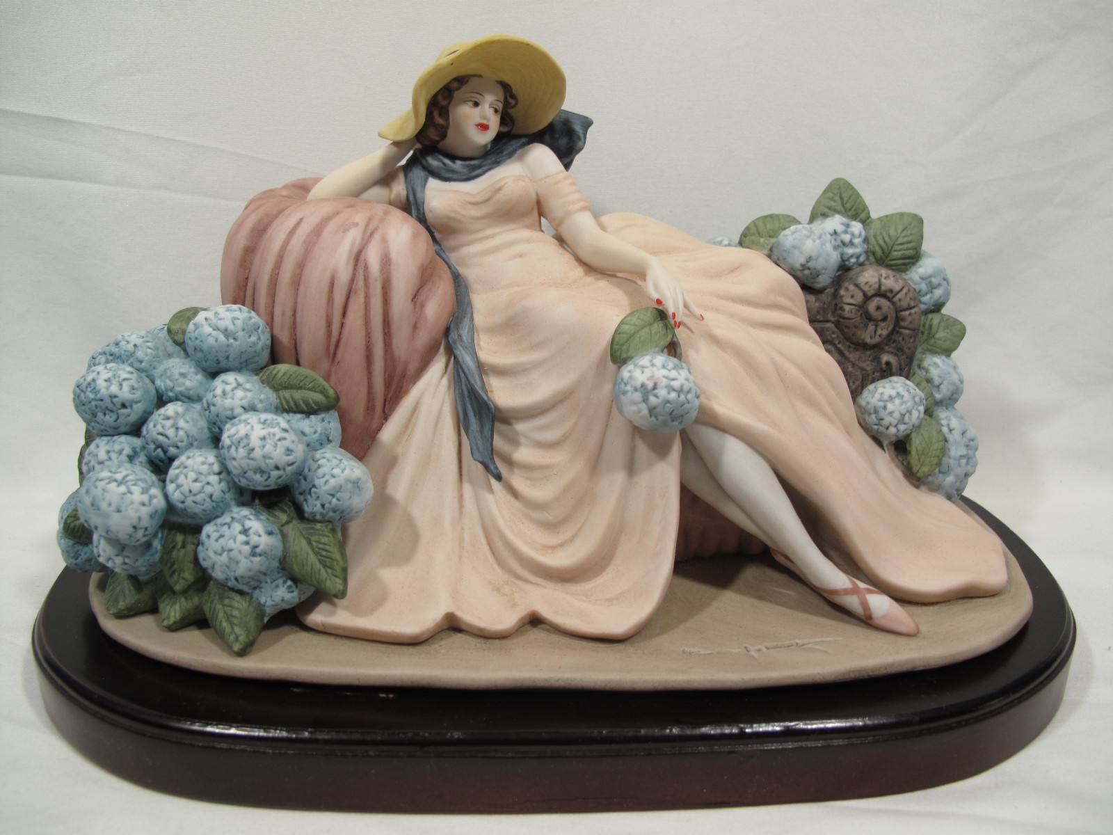 Louis Icart 1929Les Hortensias Porcelain Figurine Sculpture DACS/SPADEM~COA #214