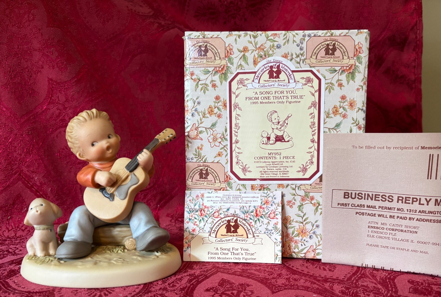 MEMORIES OF YESTERDAY “1995” “MY952” “A SONG FOR YOU, FROM ONE THAT’S TRUE” NIB