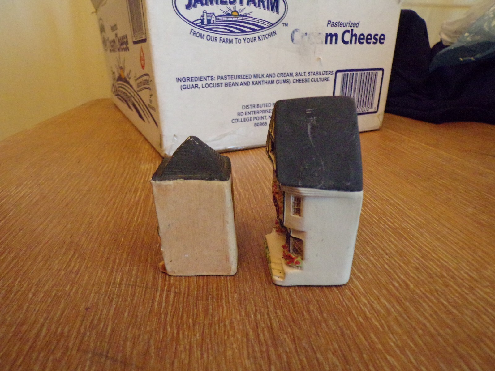 Lot of 2 Vtg Philip Laureston Pottery England Miniature Village Houses
