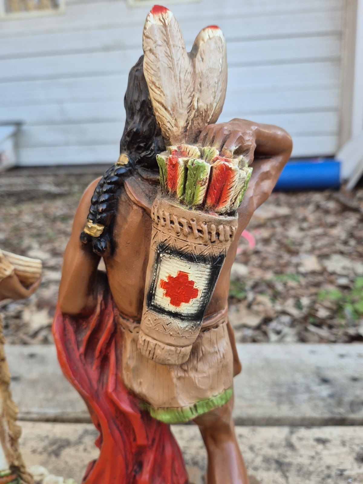 1980 Homco 1976 Universal Statuary Corp. Indian Brave Chicago Native American