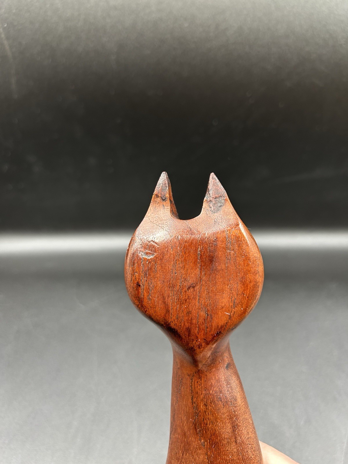 Danish Modern Teak Cat Sculpture P Broste J Bentsen Denmark 1960’s Repair Read