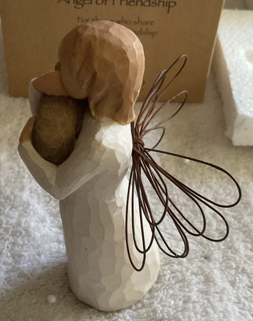 Willow Tree Angel of Friendship Figurine Susan Lordi 1999 Signed Hand Painted
