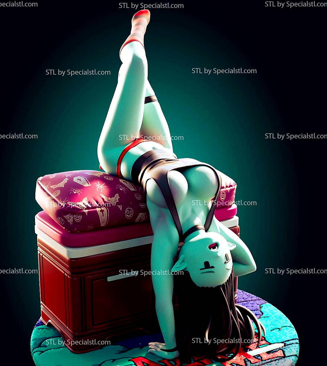 Marceline Vampire Adventure Time 3D Printed! Airbrush+Hand-Painted or Unpainted!
