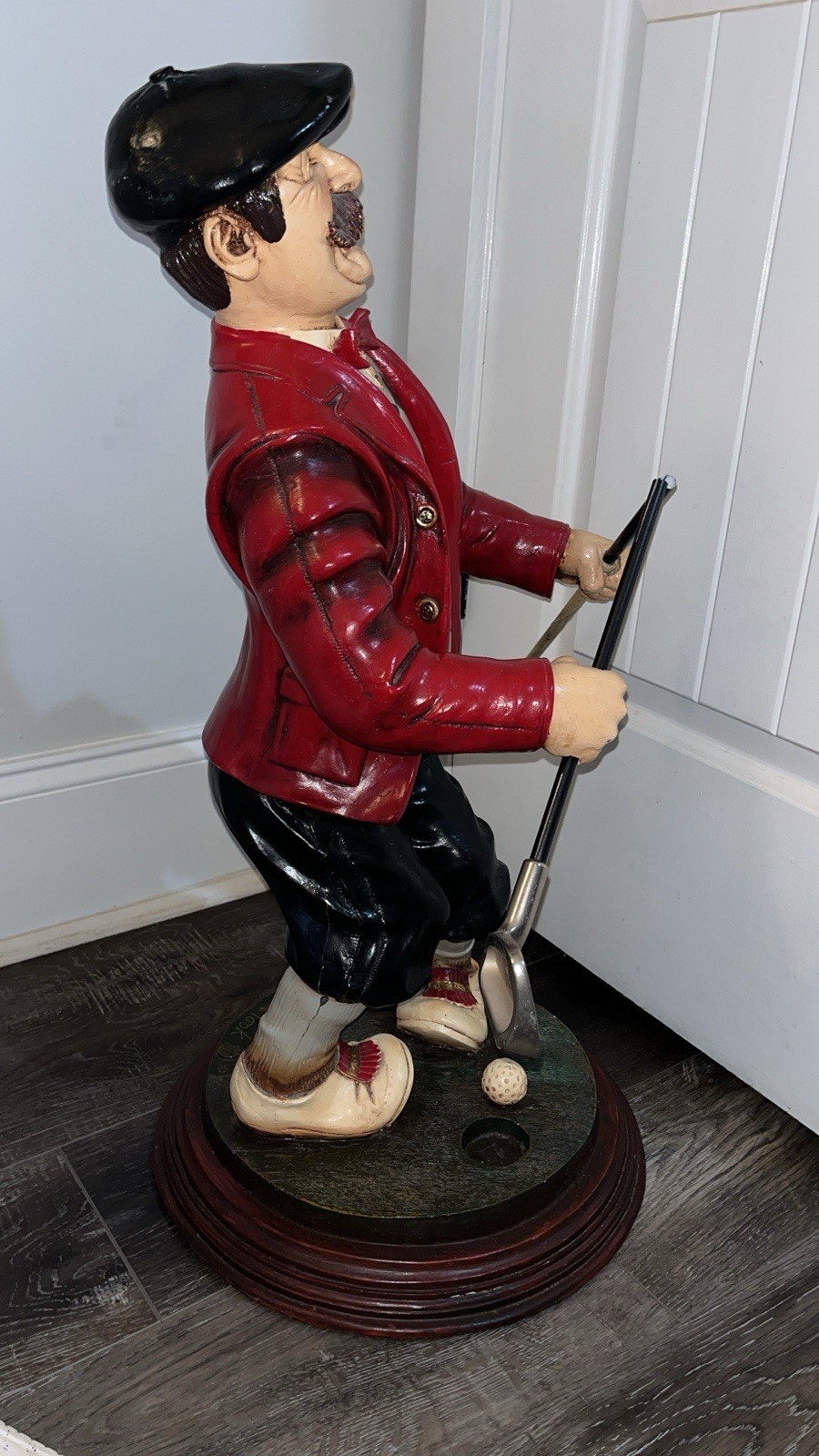 Rare 28” GOLF STATUE “MISSED” BY PETER MOOK, THE ANGRY GOLFER