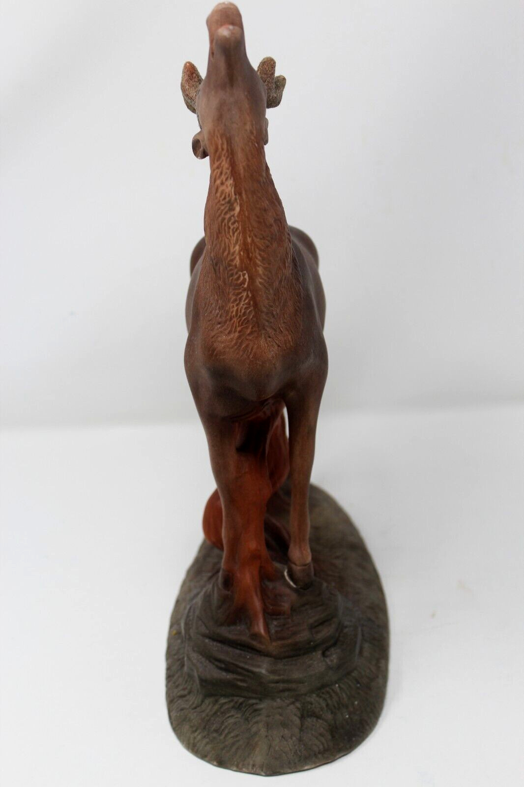 Vintage Porcelain 15 in Tall Elk Figurine RARE