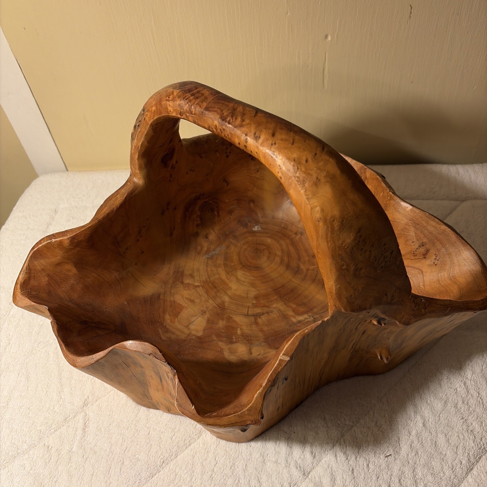Hand Carved Burrow 11 Inches Tall 16 Inches Long 12 Inches Wide