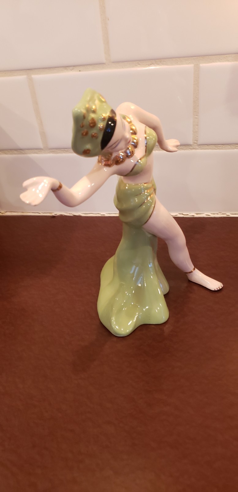 Vintage Napco Japan MCM Exotic Asian Dancers Figurines 8″