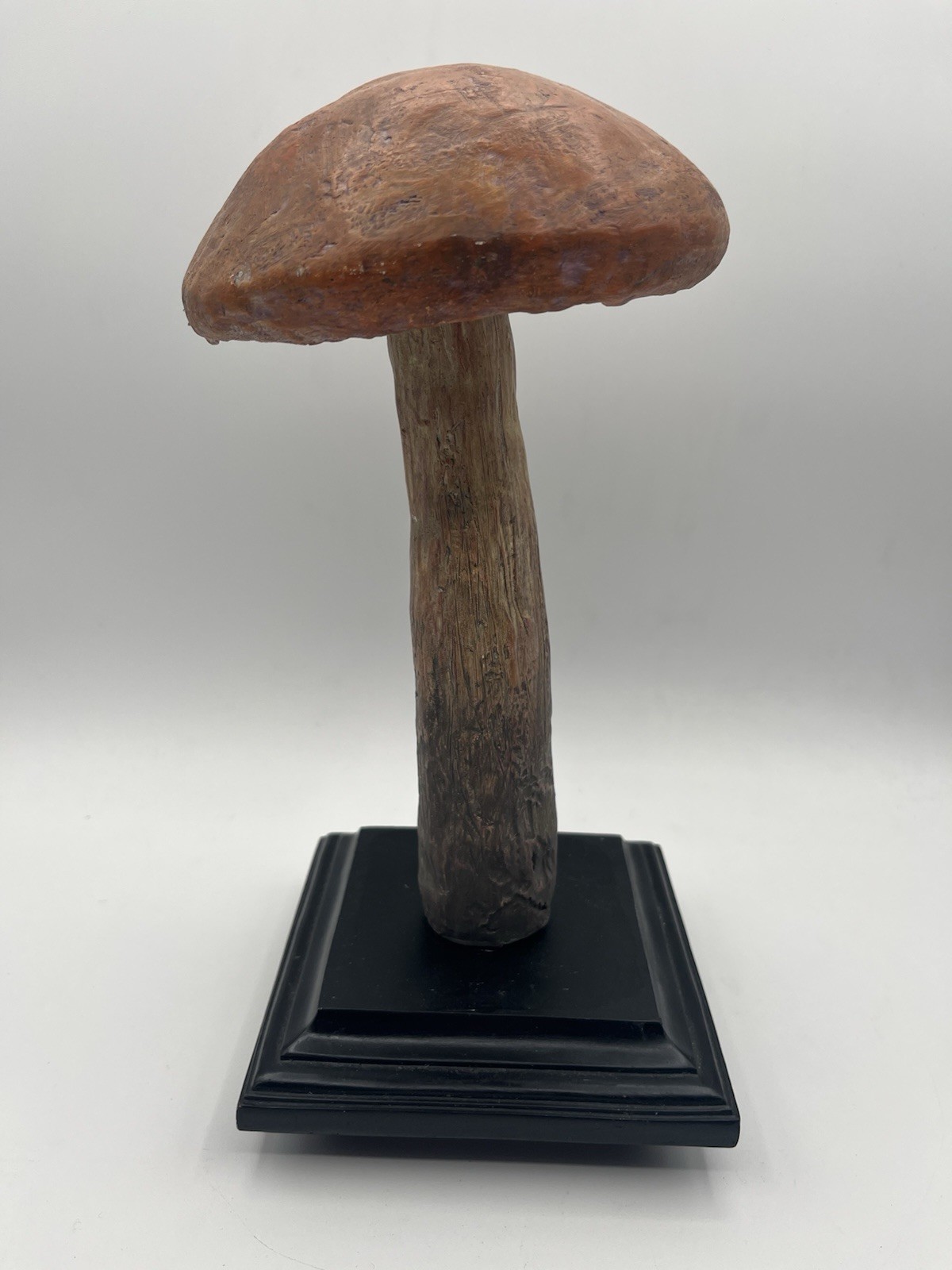 Vintage 11” Mushroom Sculpture Decor Resin Woodland Cottagecore 11”