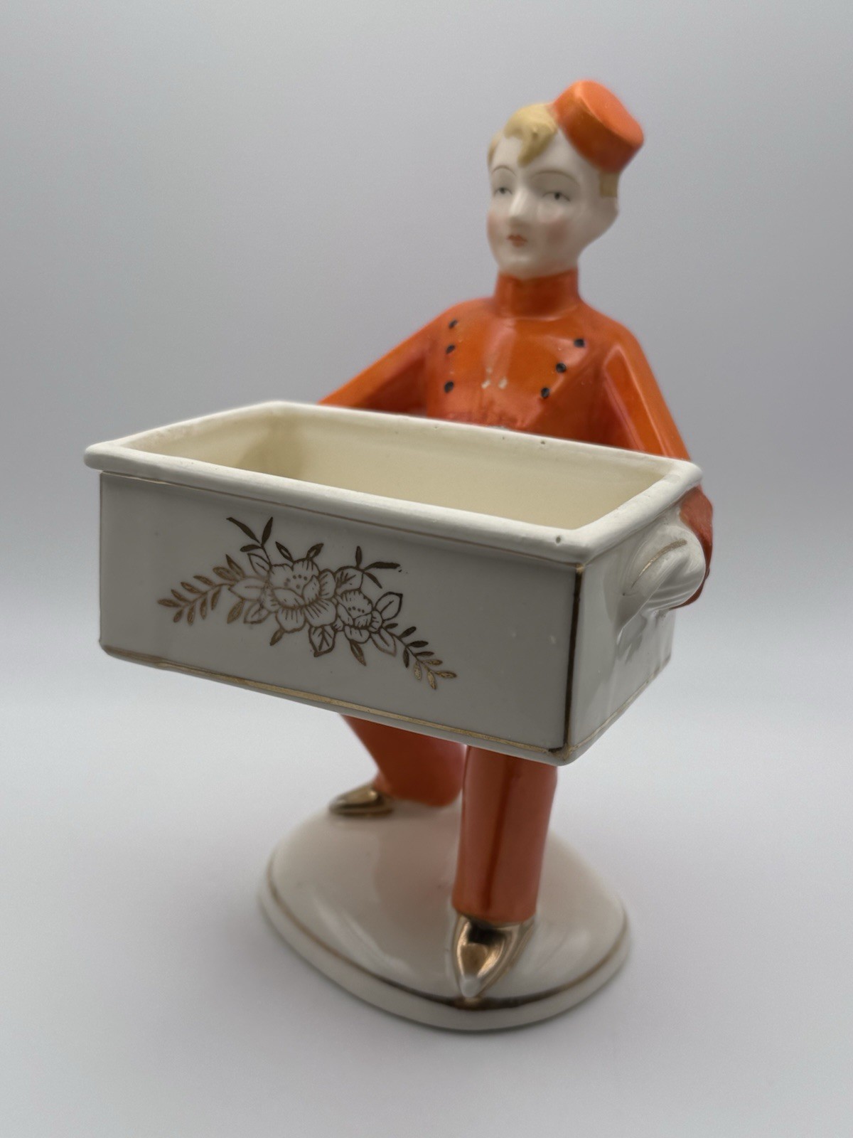 Vintage Japan Porcelain Bellhop Lusterware 1940s