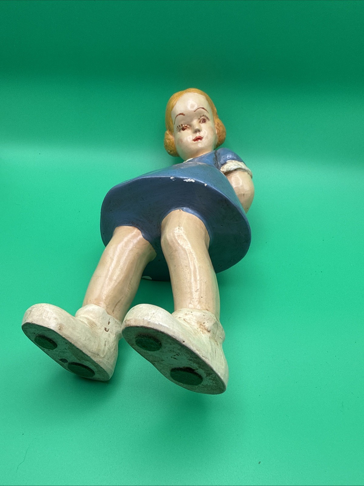 Vintage Coventry Ware German Girl Chalkware 8.5 Inches Figurine