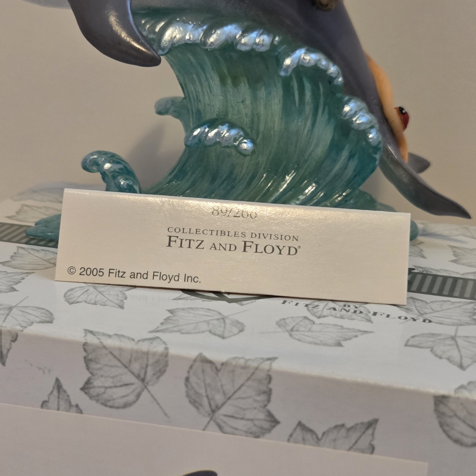 Charming Tails You Give My Life Porpoise 89/266 Dolphin Mouse Box COA