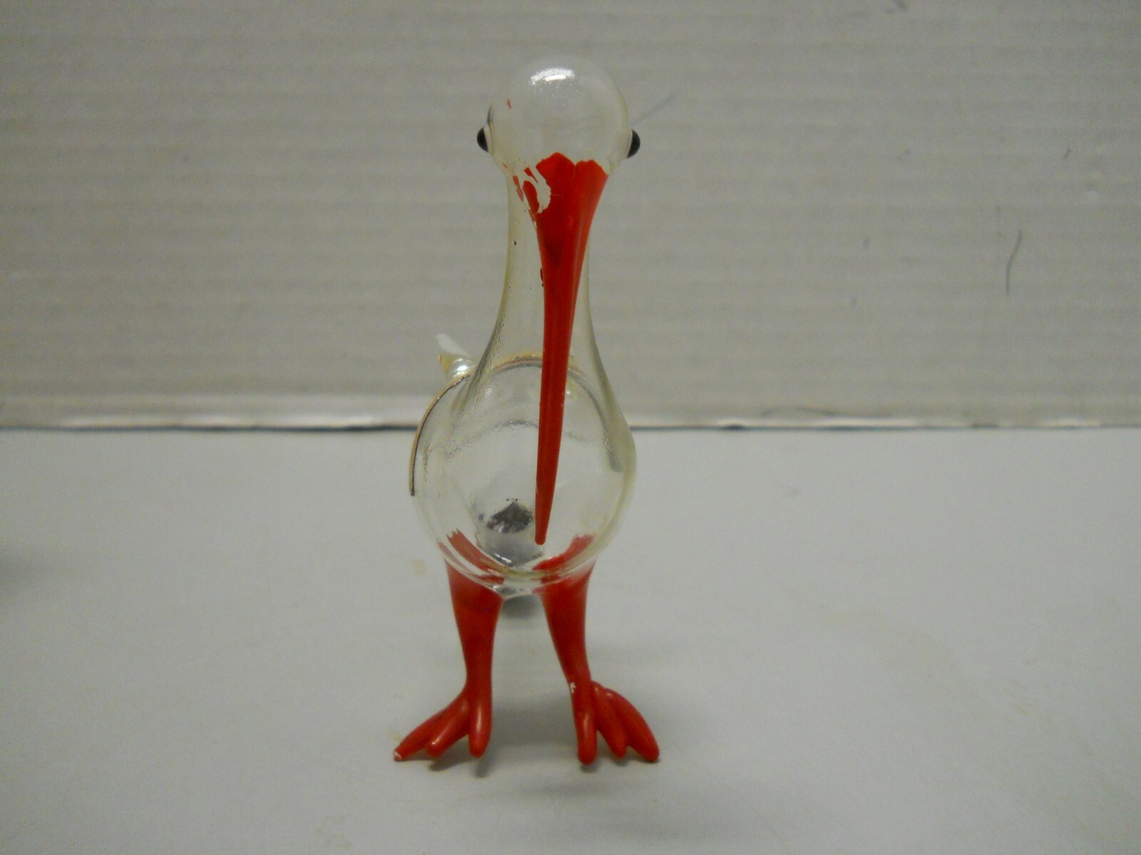 Rynbende Hand Blown Glass Animal Pelican Nautical Figurine Decanter Box EMPTY