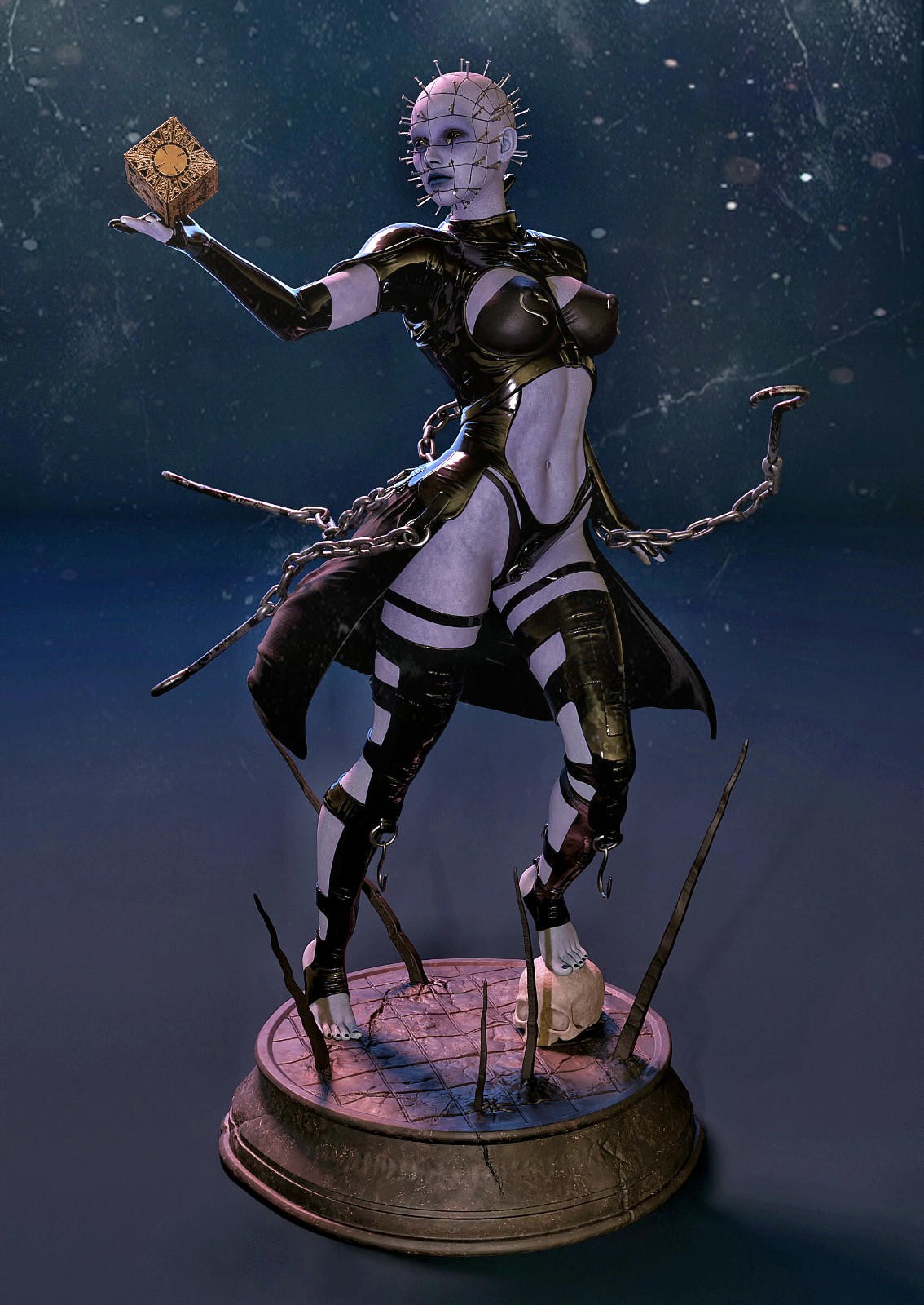 Pinhead High Priestess Resin Sculpture 1:6 Scale Unpainted Horror Garage Kit