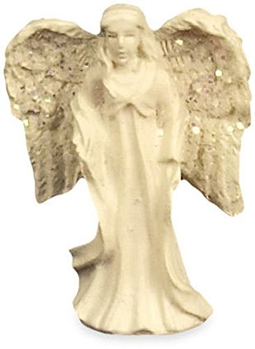 2310 Healing Mini Angel Figurine 1-1/2-Inch White Statue Home Decor Display