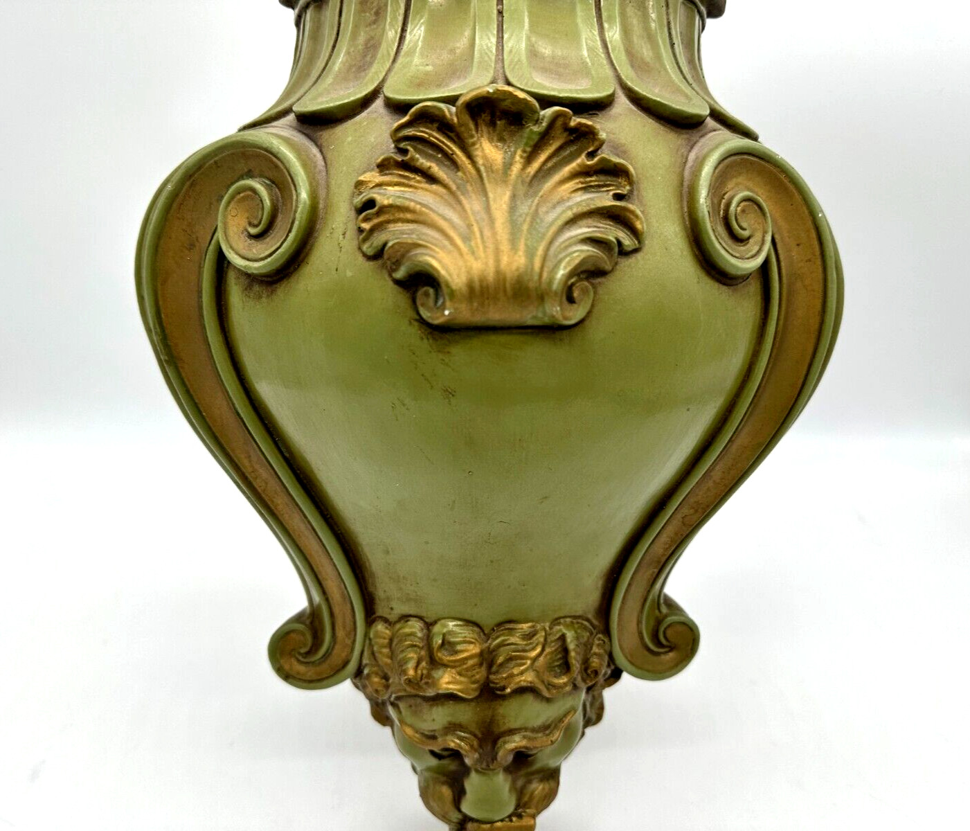 VTG Large Chalkware Plaster Lavabo Faux Wall Water Fountain 18”x10”