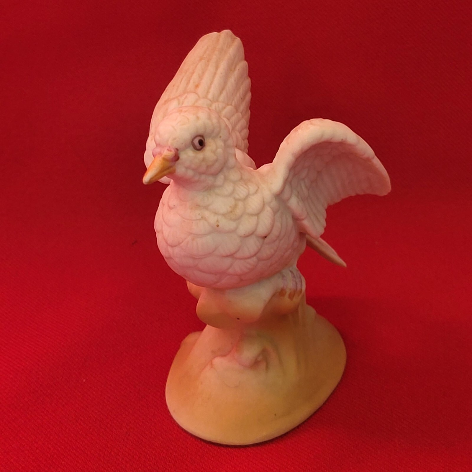 VTG Norleans Korea Bisque White Dove Bird Figurine Decor