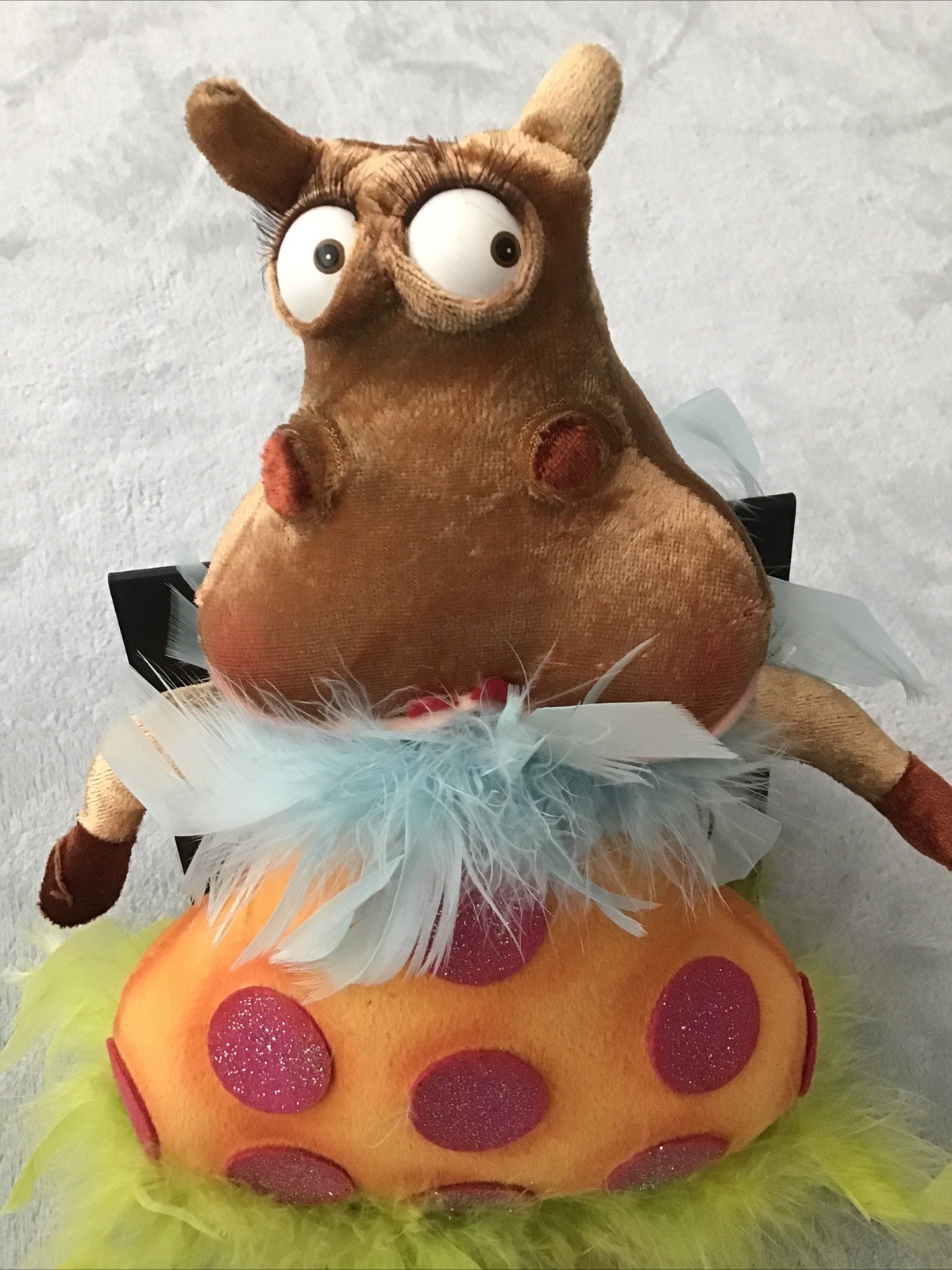 Whimsical Hippo With Heels And Tutu Appears Vintage