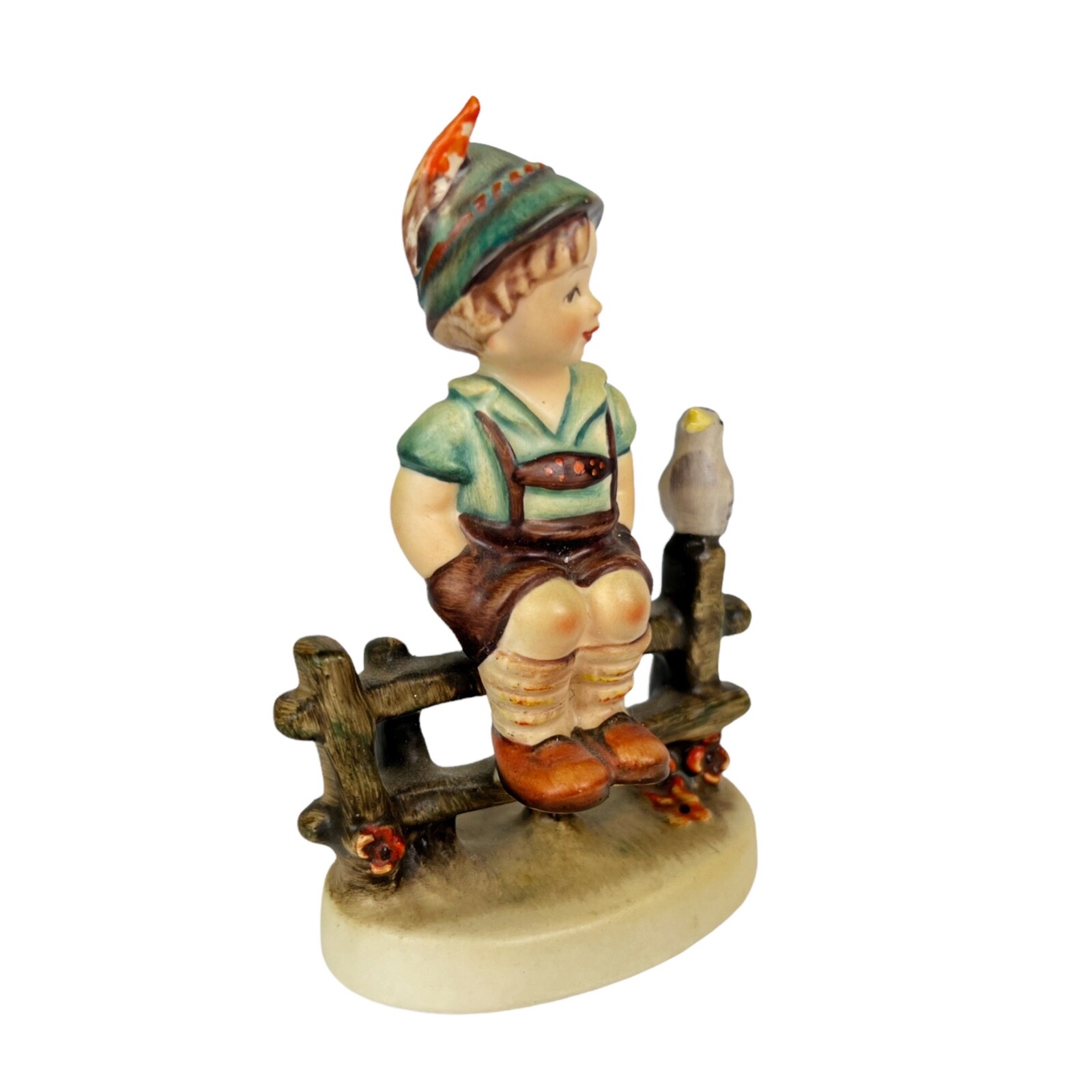 Hummel Goebel #111/1 “Wayside Harmony” Boy On Fence TMK-2 (1950-1959)