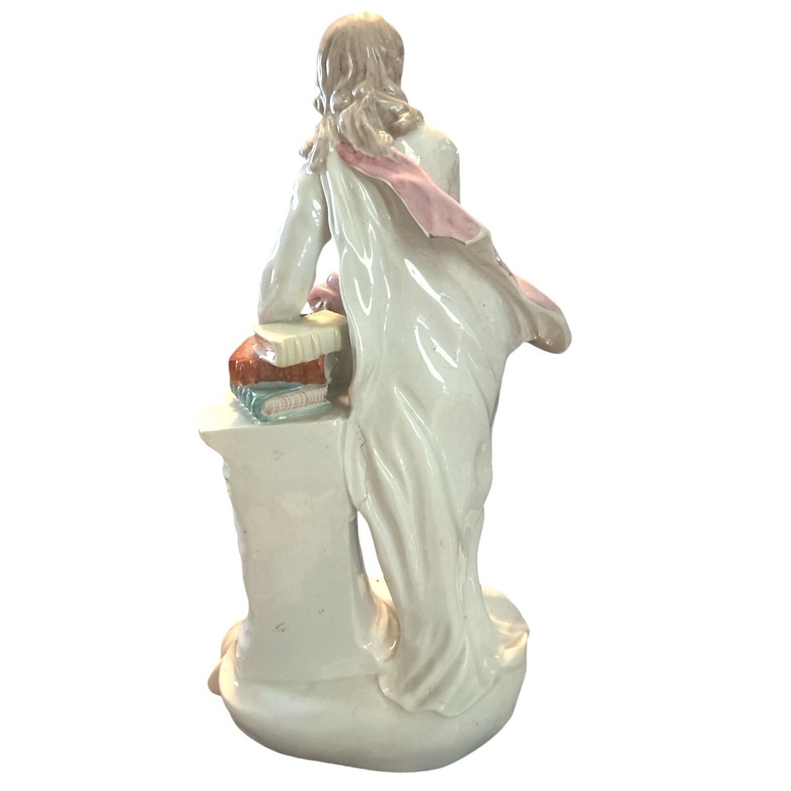Pair 18th C. Derby Porcelain Figures of Wm Shakespeare and John Milton c. 1780