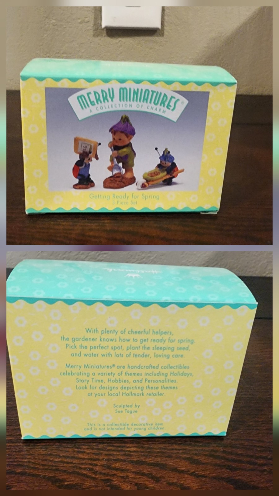Hallmark Merry Miniatures Set of 3 Alice in Wonderland, Springtime, Peter Pan