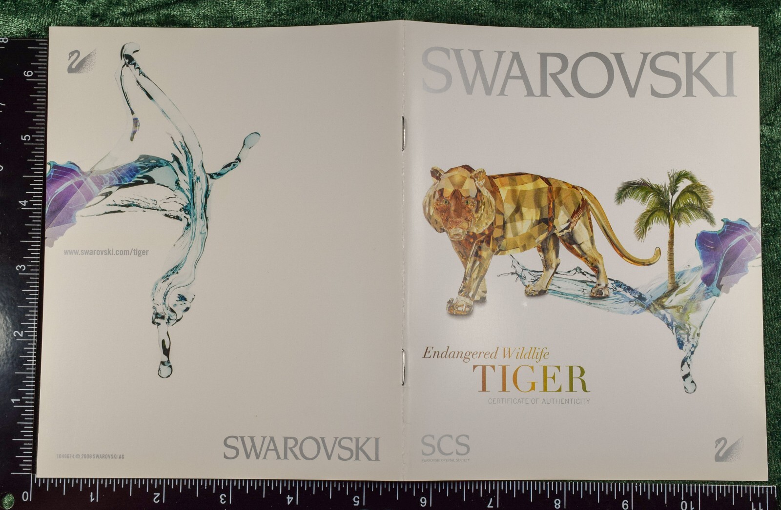 Swarovski SCS 2010 AE crystal Tiger, Endangered Wildlife series, mib, E. Adamer