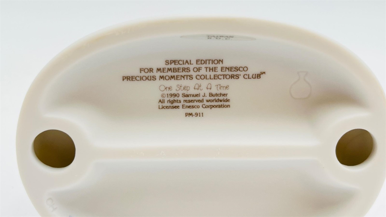 Precious Moments One Step At A Time PM911 1991 Members Only Figurine Box Tag